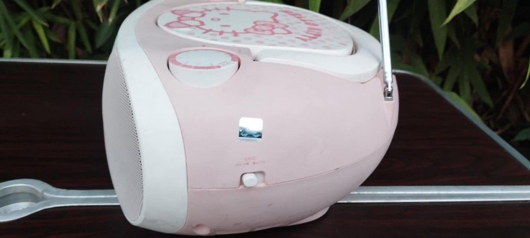 Hello kitty Cd player, Bluetooth, USB , FM & AM Radio (Category: Blu-Ray & Media Players) located in Manila. Submitted by benjie.benjie3 (Listing ID 1416213568, Image 3). Description: Hello kitty Cd player, Bluetooth, USB , FM & AM Radio Brand= Hello kitty NO to COD NO swapping Condition all working- CD, Bluetooth, USB, FM & AM radio from Japan 2nd hand with scratch, damage antenna, No warranty Price = 4,000 My location is Malabon city Price does