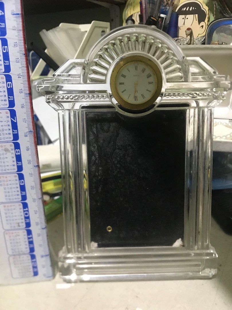 Hoya Japan Crystal Table Clock Photo Frame (Category: Clocks) located in Agoo. Submitted by retrotastic (Listing ID 1416078955, Image 3). Description: Like new condition clock not tested as is but looks new.