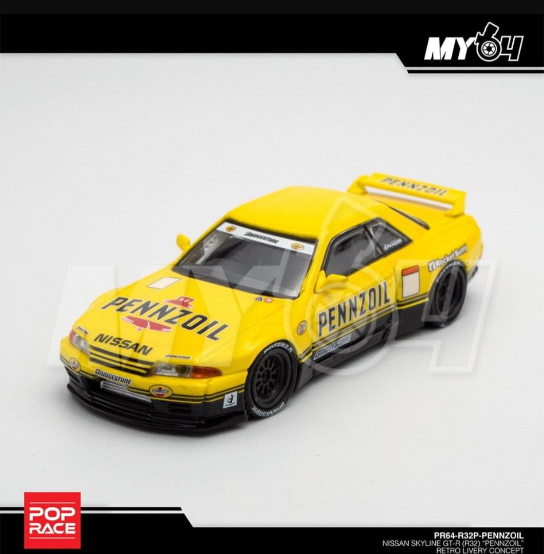 INNO64 POPRACE NISSAN SKYLINE R32 PANDEM Pennzoil litro livery, Hobbies ...