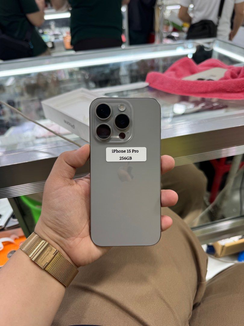 Iphone 15 Pro 256gb FU NTC No issue All working (Category: iPhone 15 Series) located in San Juan City. Submitted by javedsgadgetshop (Listing ID 1416010499, Image 2). Description: INSTALLMENT OPTIONS : SPAY LATER / GGIVES / CREDIT CARD! WE BUY AND SELL SO PWEDE MAGBINTA OR SWAP ! Quick Specs : 💵 Iphone 15Pro •256gb •NTC Variant •Good batt health •Factory Unlock •98% Smoothness •No hidden issue | No Repaired •100% Authentic | Not Refurbished •w/ 