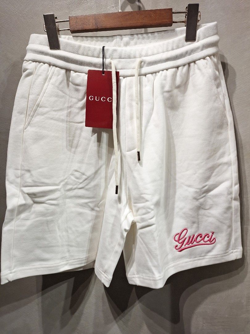 Jogger shorts (Category: Shorts) located in Muntinlupa City. Submitted by kstefanomela14 (Listing ID 1416212471, Image 1). Description: asstd jogger shorts brokensize loewe, gucci, givenchy send your waistline cod cop.