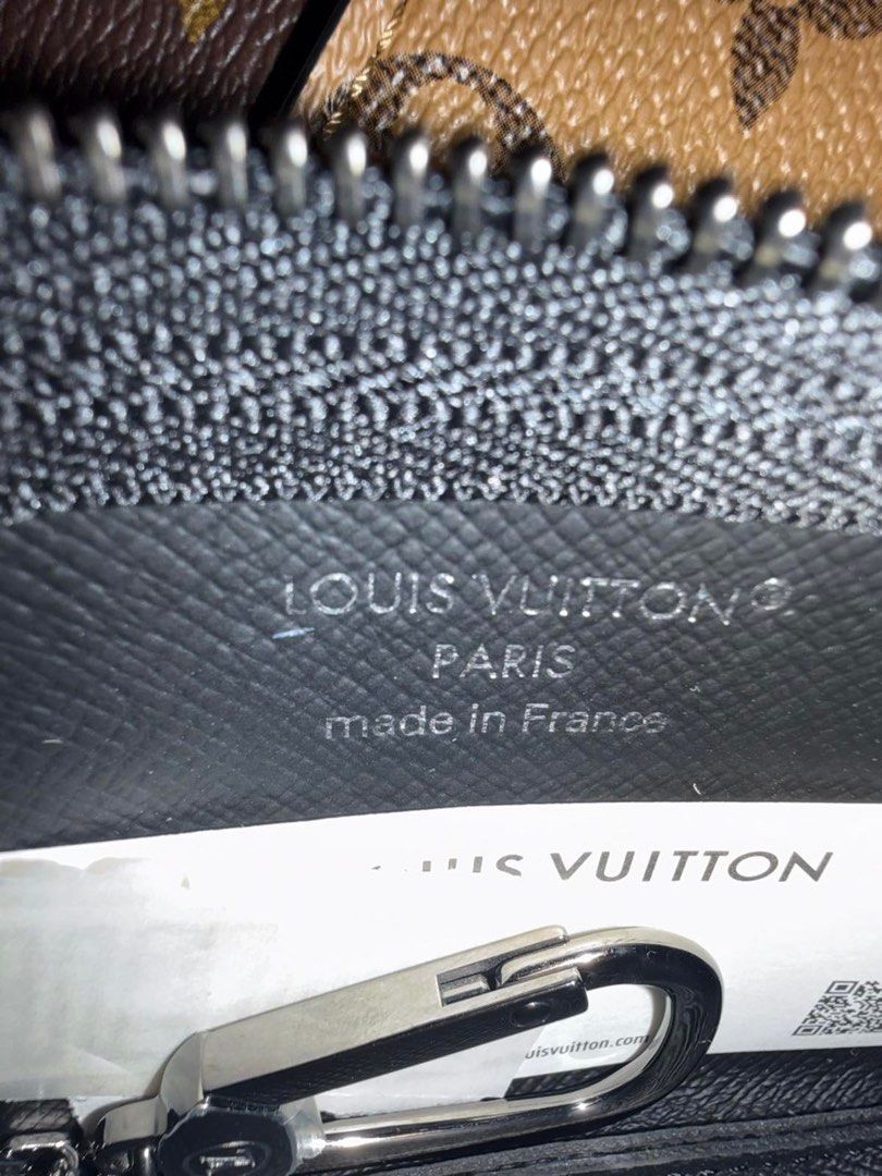 Louis Vuitton Key Pouch in Monogram Eclipse (Category: Luxury Bags & Wallets) located in Manila. Submitted by kilogramdynamite (Listing ID 1416076256, Image 2). Description: Brand new in box with limited edition flight of the trunks shopping bag RFS: have another one.
