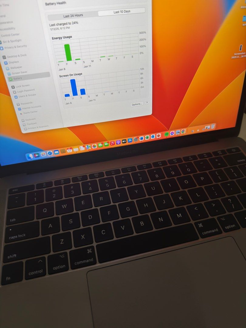 MacBook Pro 13-inch 2017 (Category: Laptops & Notebooks) located in Pasig City. Submitted by gigrojas7 (Listing ID 1416178615, Image 3). Description: Rarely and barely used because I use my Macbook issued by the office for work most of the time. Proof: Battery life is normal - in good condition. No scratches. No problem. Please check attached photo for specs. Color: space gray.