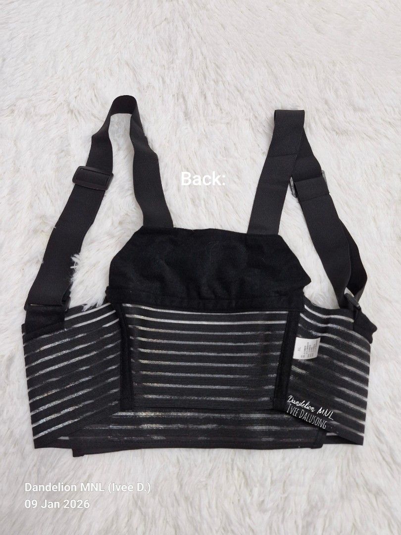 Maternity Support Belt (XL) (Category: Maternity Care) located in Quezon City. Submitted by dandelionmnl (Listing ID 1362675065, Image 2). Description: Item: Maternity Support Belt (XL) Condition: Used few times while pregnant RFS: Decluttering Price: 79.