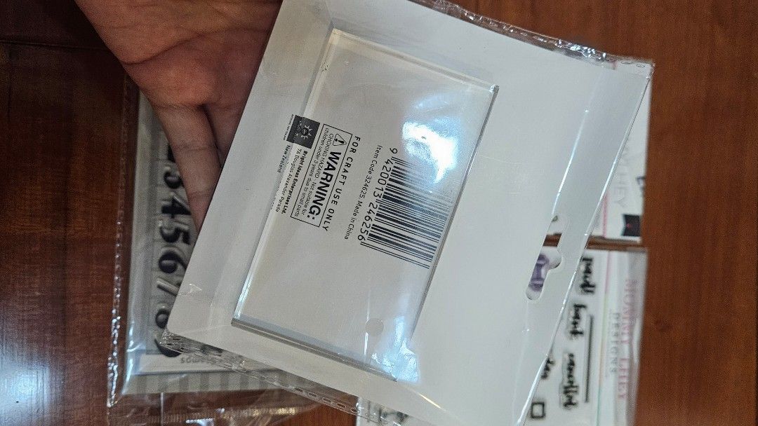 Mommy Lhey Designs & Basic Grey Clear Stamps (Category: Craft Supplies & Tools) located in Quezon City. Submitted by brigdog (Listing ID 1416067498, Image 3). Description: - Used stamp set - From Mommy Lhey Designs and Rosie's - Includes alphabet, numbers, icons, and words - Perfect for journaling and scrapbooking - Still in original packaging.