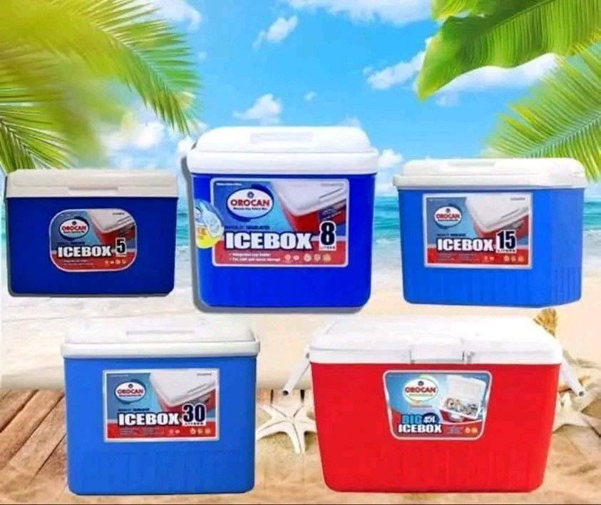 OROCAN ICE BOX COOLER (Category: Food Organization & Storage) located in Manila. Submitted by jashopp (Listing ID 1416104271, Image 1). Description: OROCAN ICE BOX COOLER 5 LITERS P440 8 LITERS P570 15 LITERS. P700 30 LITERS P930 45 LITERS. P1300.