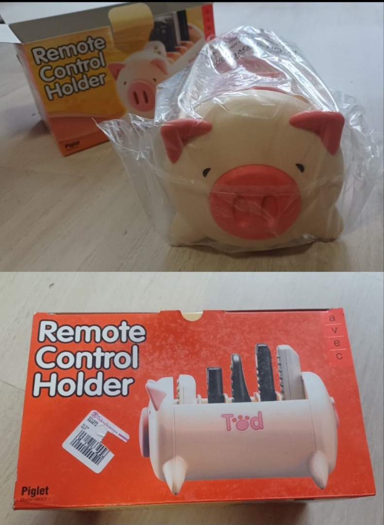 Cute Piggy Remote Control Holder $4, Furniture & Home Living, Home ...
