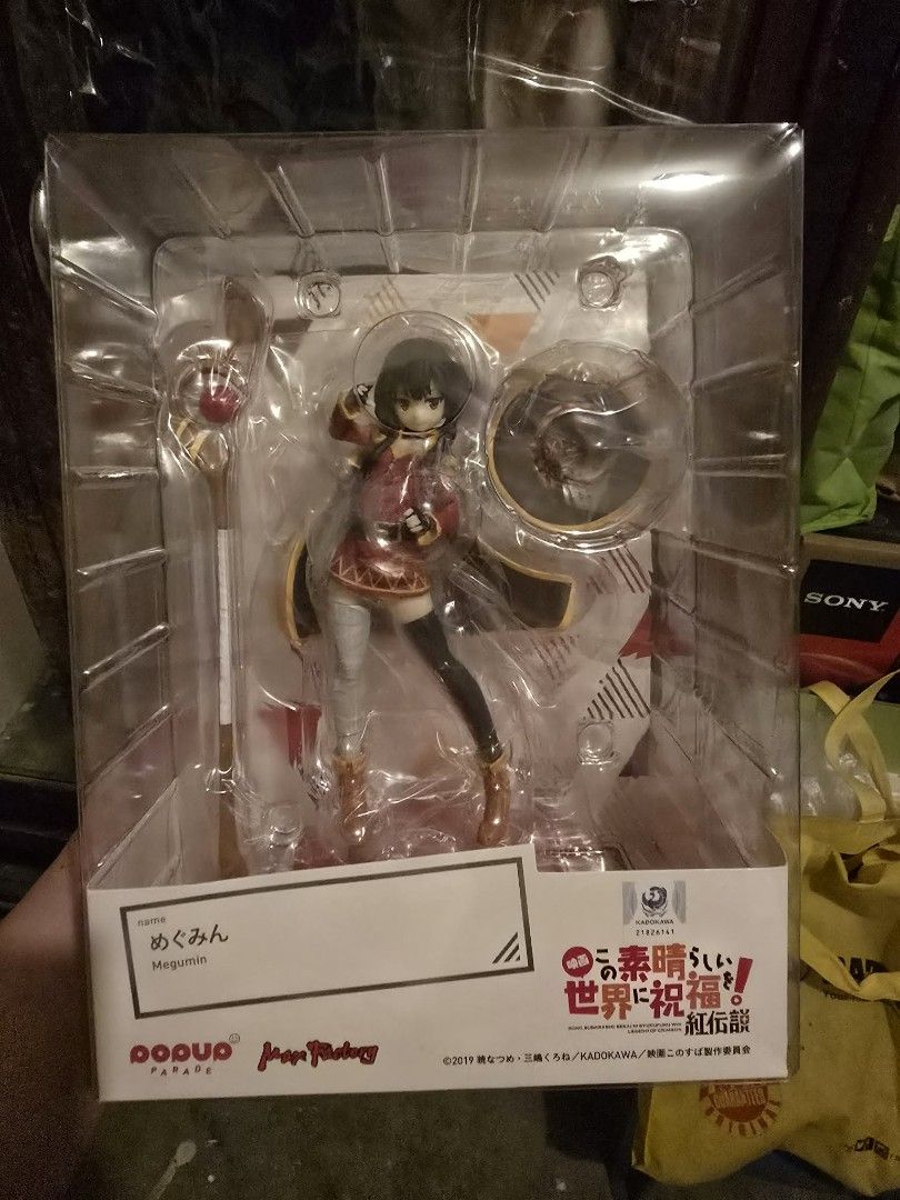 POP UP PARADE Megumin – KonoSuba (Category: Figurines & Statues) located in Manila. Submitted by homespunmerch (Listing ID 1416108897, Image 1). Description: POP UP PARADE Megumin – KonoSuba For sale: Megumin POP UP PARADE figure from KonoSuba. Iconic explosion mage pose with detailed sculpt. Condition: Brand new / MISB Complete packaging 📍 Meetup / shipping 💬 Message to reserve.