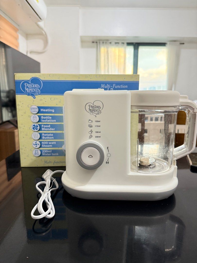 Precious Moments Multi-Function Food Processor (Category: Weaning & Toddler Feeding) located in Mandaluyong City. Submitted by michelledev (Listing ID 1416070120, Image 2). Description: Precious Moments Multi-Function Food Processor Used for 2 months only - discoloration due to use - my baby’s favorite is kalabasa and carrot (hence the color) Started eating rice by 6 mos so we didn’t need it anymore Price is negotiable ! Complete set lahat kasama