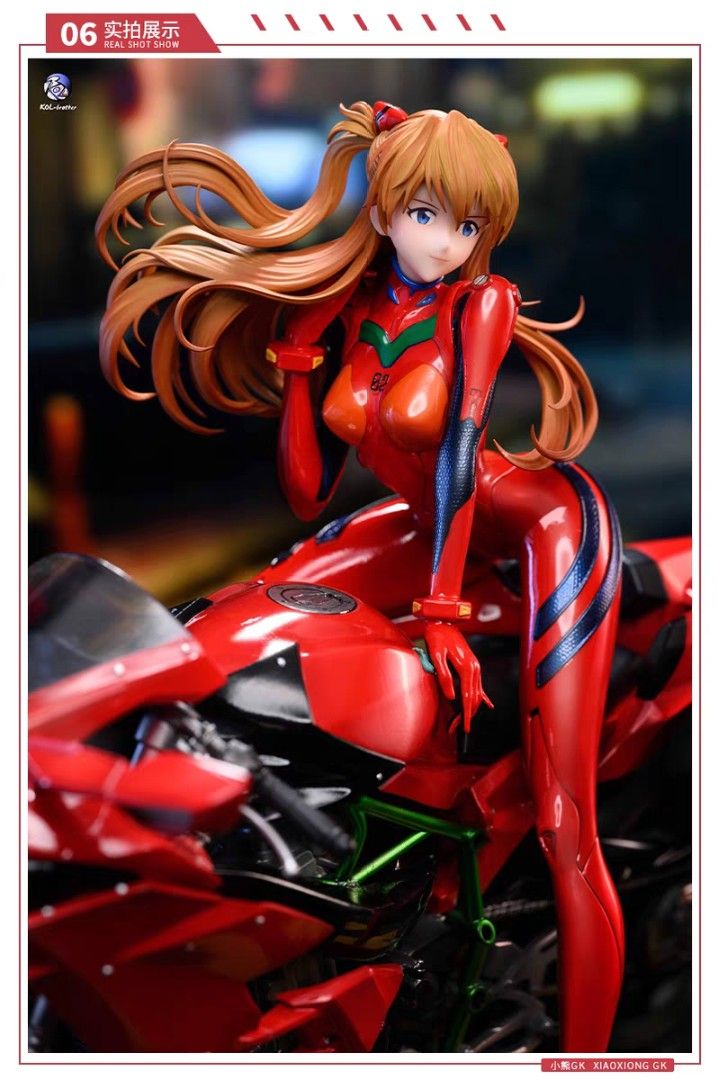 Recast Models RECAST PO / Preorder Neon Genesis Evangelion : Asuka(with motorcycle ...