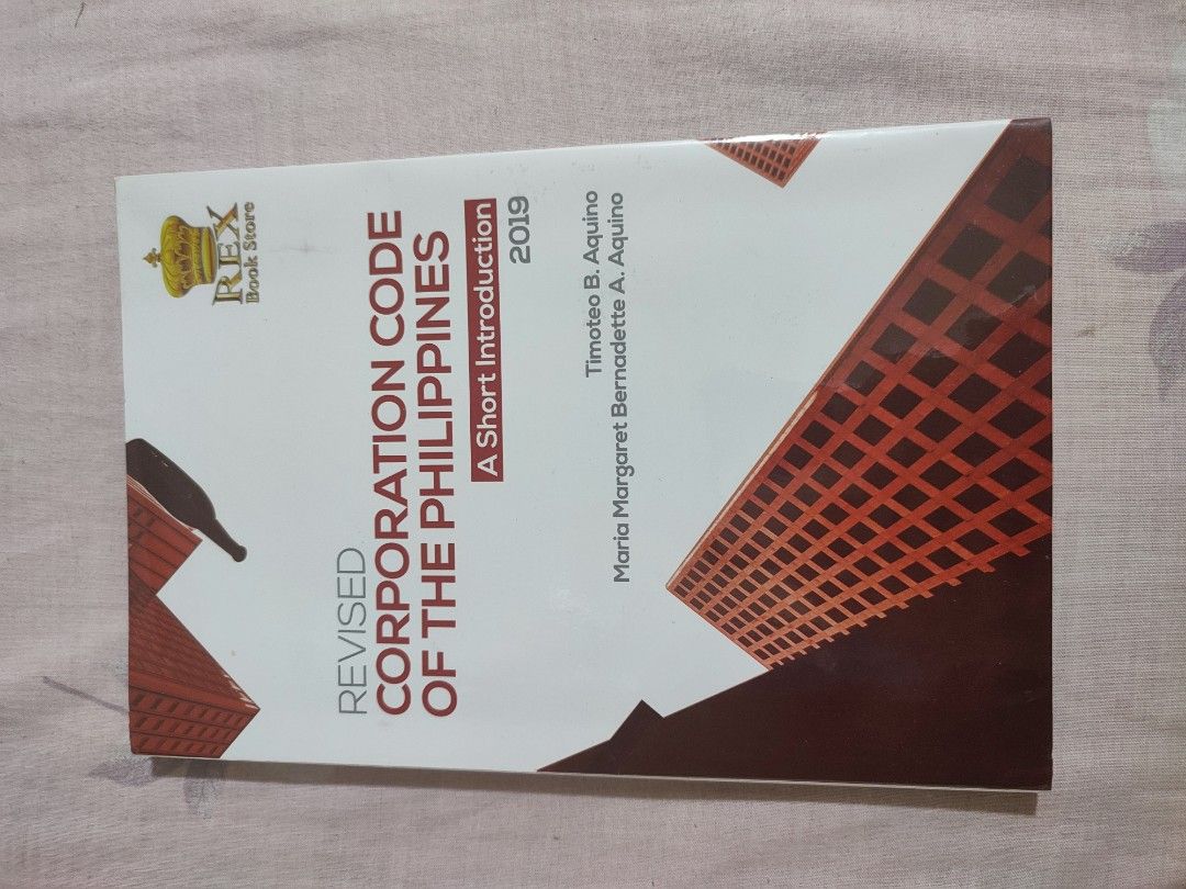 Revised Corporation Code of the Philippines (Category: Textbooks) located in Manila. Submitted by princessdd88770 (Listing ID 1416063791, Image 1). Description: Unused and in very good condition. There are no marks, no writings, and no damages on any page. Perfect for students who want a clean copy. Message me for the price and details..