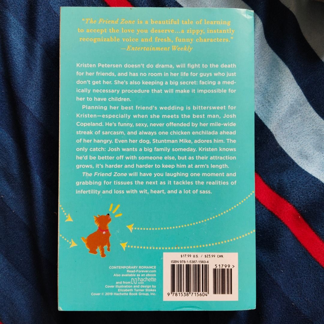 The Friend Zone by Abby Jimenez (Category: Storybooks) located in Cebu City. Submitted by strrrawberrry (Listing ID 1416034851, Image 2). Description: 📎 Minor foxing 📎 Transit flaws (dents on the cover) 📎 Payment first through GoTyme.