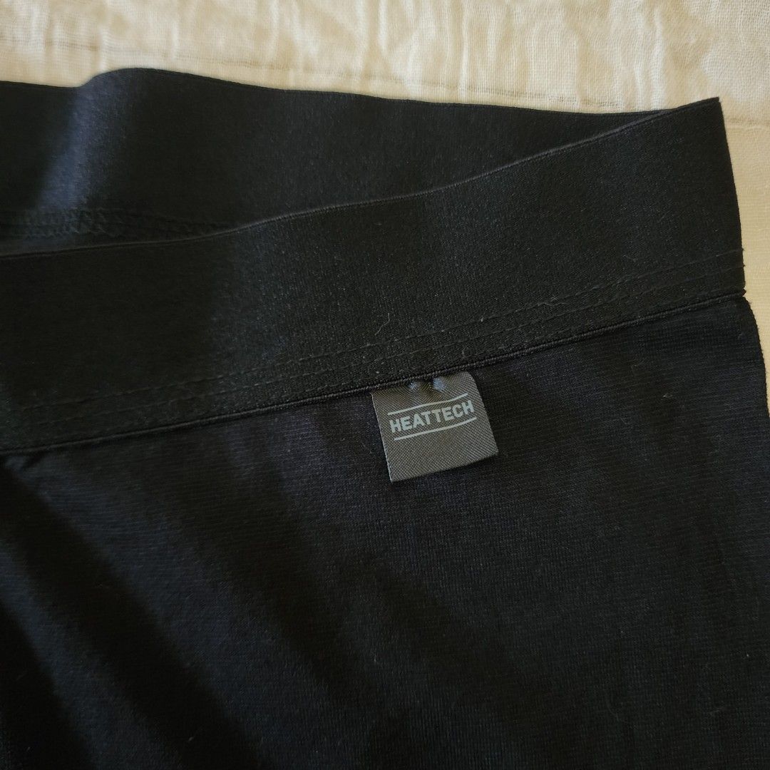 Heat Tech Inner Uniqlo heattech long john/inner layer - black (02), Fesyen Pria ...