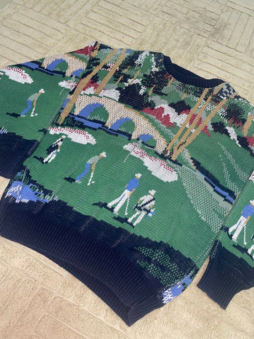 Vintage Art Knit Sweater (Category: Coats, Jackets and Outerwear) located in Lipa City. Submitted by thriftopia_sj (Listing ID 1416162578, Image 1). Description: Dimes 22x26 Flawless Brand New condition 10/10 color.