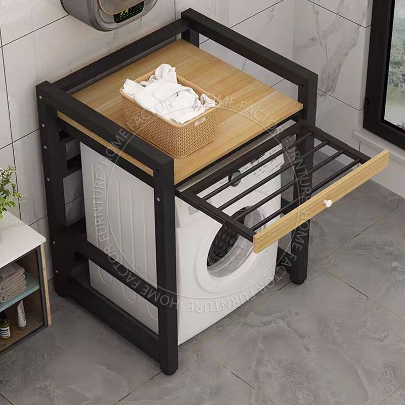 Washing Machine Storage Shelf Type SWJ002-With Clothes Hanging Rack-🚚🚚 ...