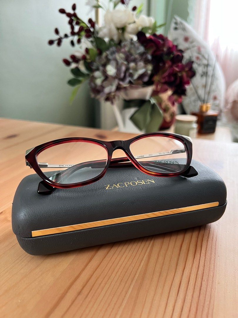 Zac Posen Lorelei Eyeglasses - Rose Tortoise (Category: Sunglasses & Eyewear) located in Marikina City. Submitted by plune (Listing ID 1416028284, Image 1). Description: - Authentic Zac Posen Lorelei eyeglasses - Stylish rose tortoise color - Includes original case - Purchased on October 20, 2021, from designeroptics.com - never used.