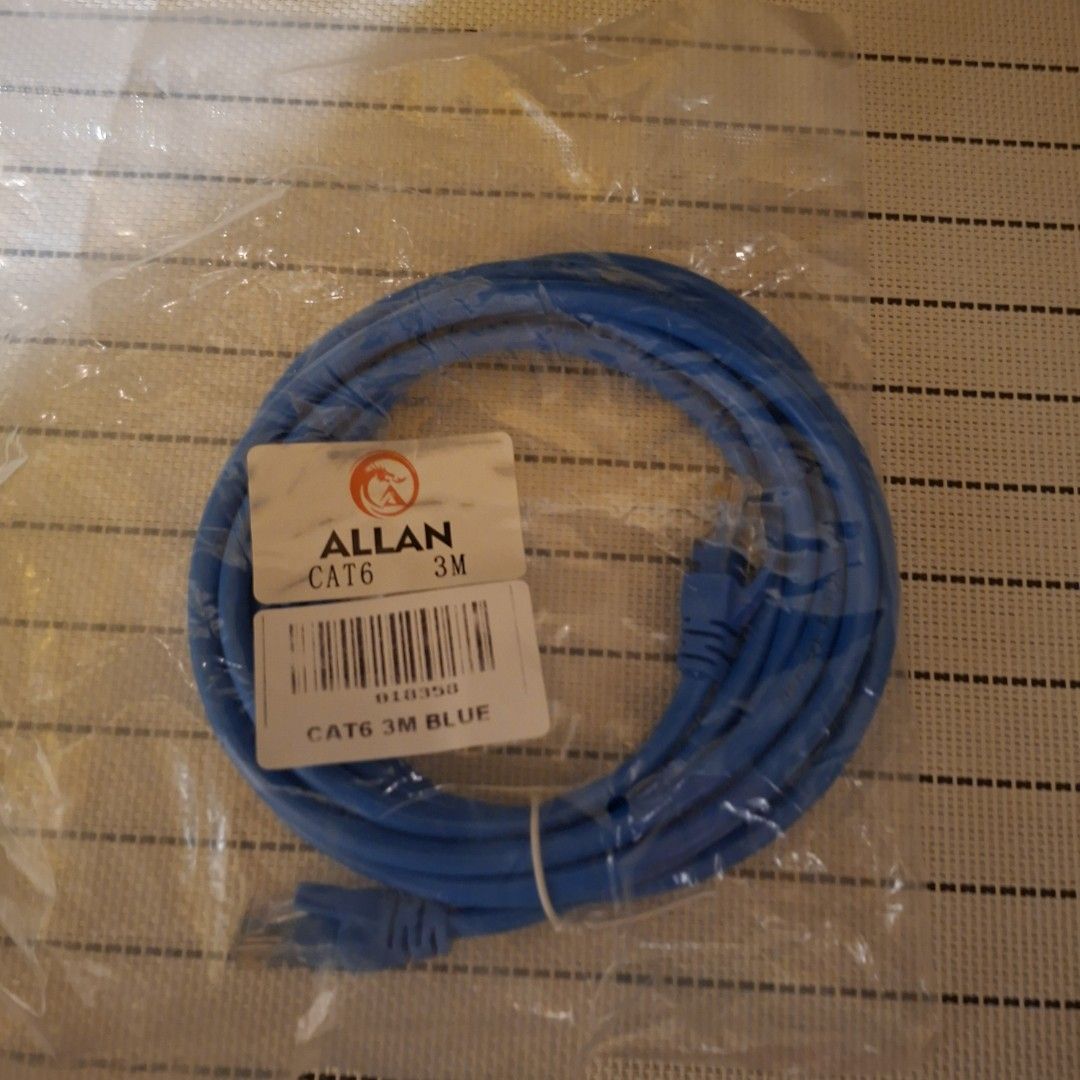 3m cat 6 cable lan ethernet (Category: Networking) located in Pasig City. Submitted by last_price_posted (Listing ID 1416237664, Image 2). Description: For sale only no trade or swap Brand new This is available while posted, No need to confirm price indicated is per unit, fix price, non negotiable already a bargain. No need to ask again. I typically do not respond on questions already answered to save time. Can be pick up asap at Pasig city Shipp