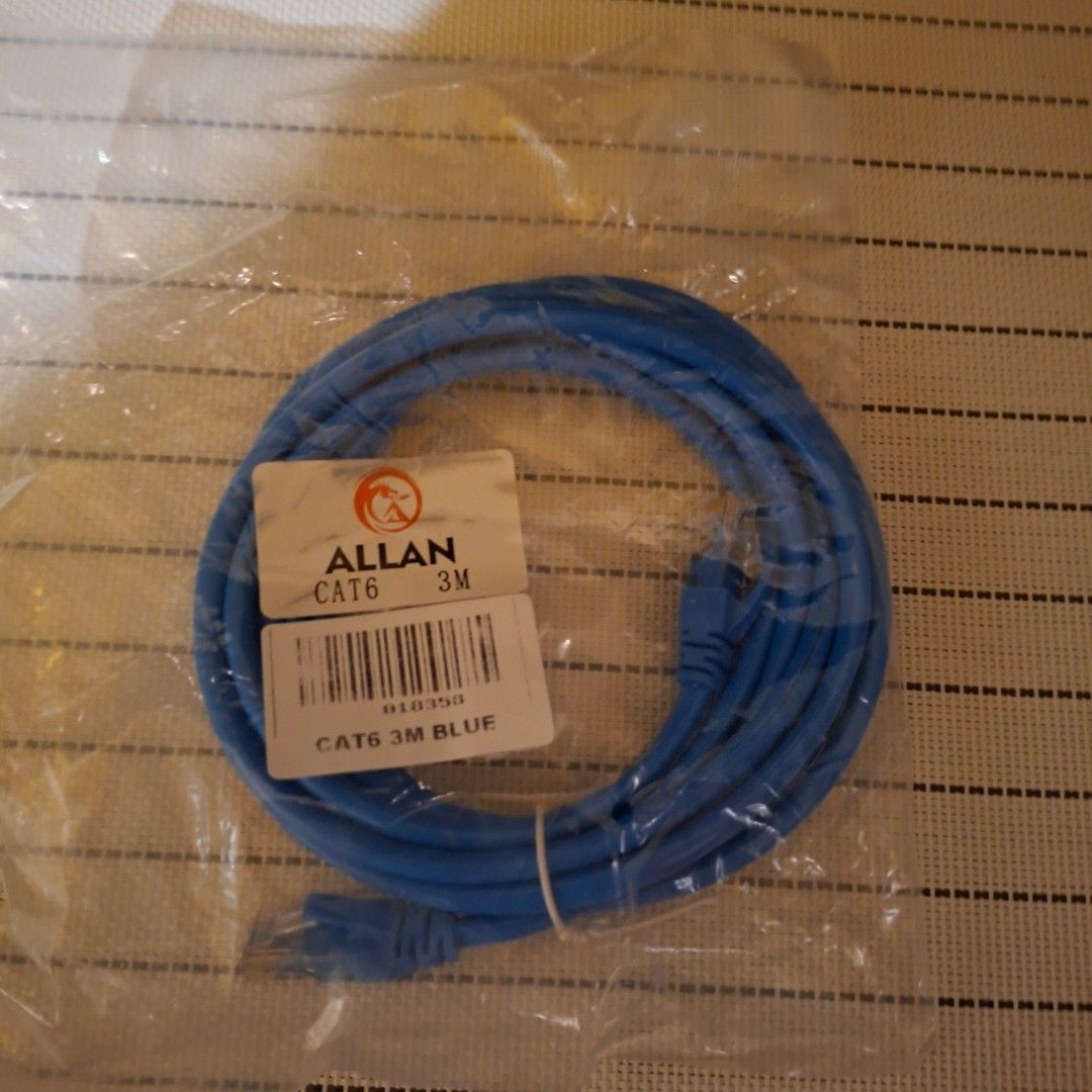 3m cat 6 cable lan ethernet (Category: Networking) located in Pasig City. Submitted by last_price_posted (Listing ID 1416237664, Image 3). Description: For sale only no trade or swap Brand new This is available while posted, No need to confirm price indicated is per unit, fix price, non negotiable already a bargain. No need to ask again. I typically do not respond on questions already answered to save time. Can be pick up asap at Pasig city Shipp