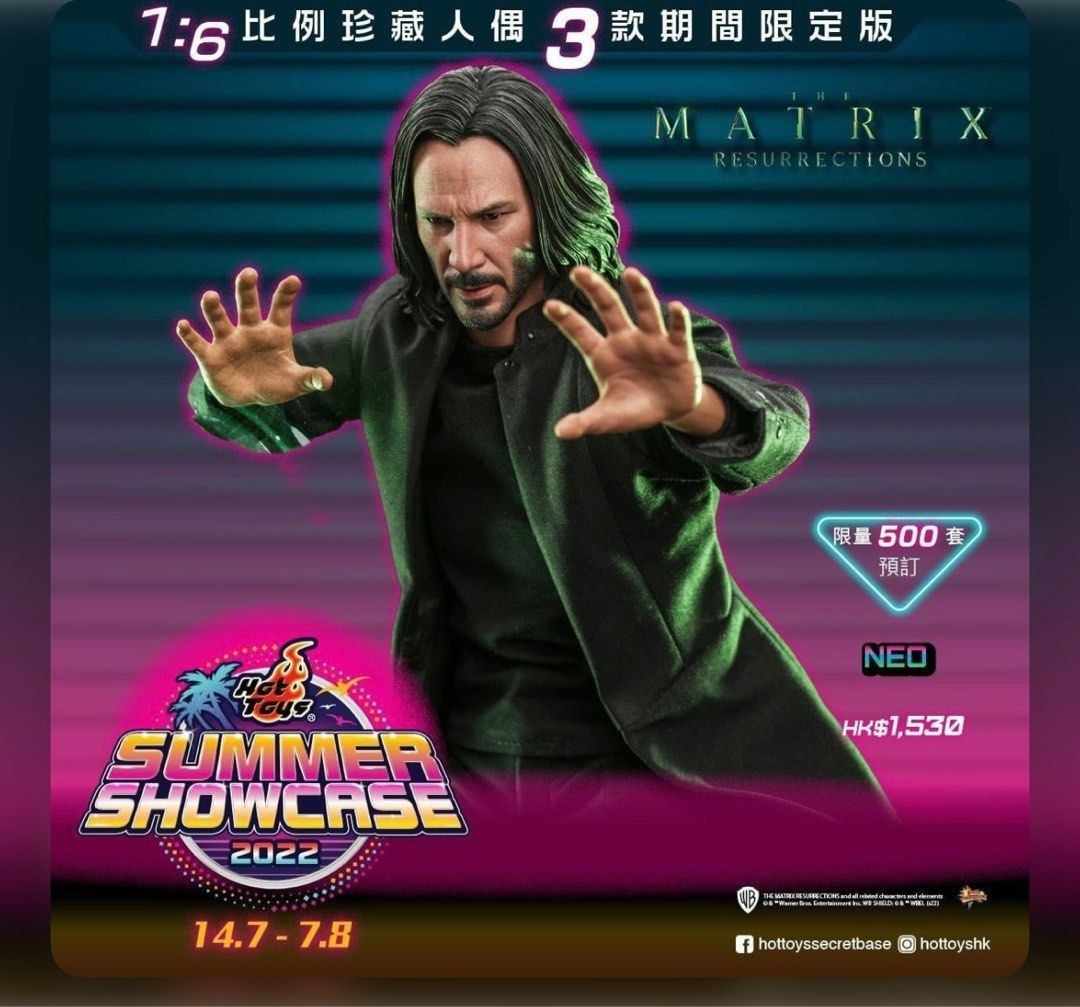 全新未開封 HotToys mms657 Matrix Resurrections : 1/6 NEO Keanu Reeves HT ...