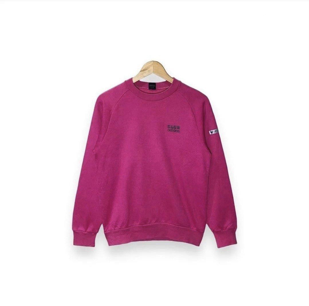 Adidas Club Sweatshirt (Category: Longsleeves) located in Taguig. Submitted by thriftieth (Listing ID 1416397445, Image 1). Description: - Vintage Adidas Club sweatshirt - Eye-catching pink color - Adidas logo on chest - Small logo on sleeve - Classic crew neck ✅ negotiable.