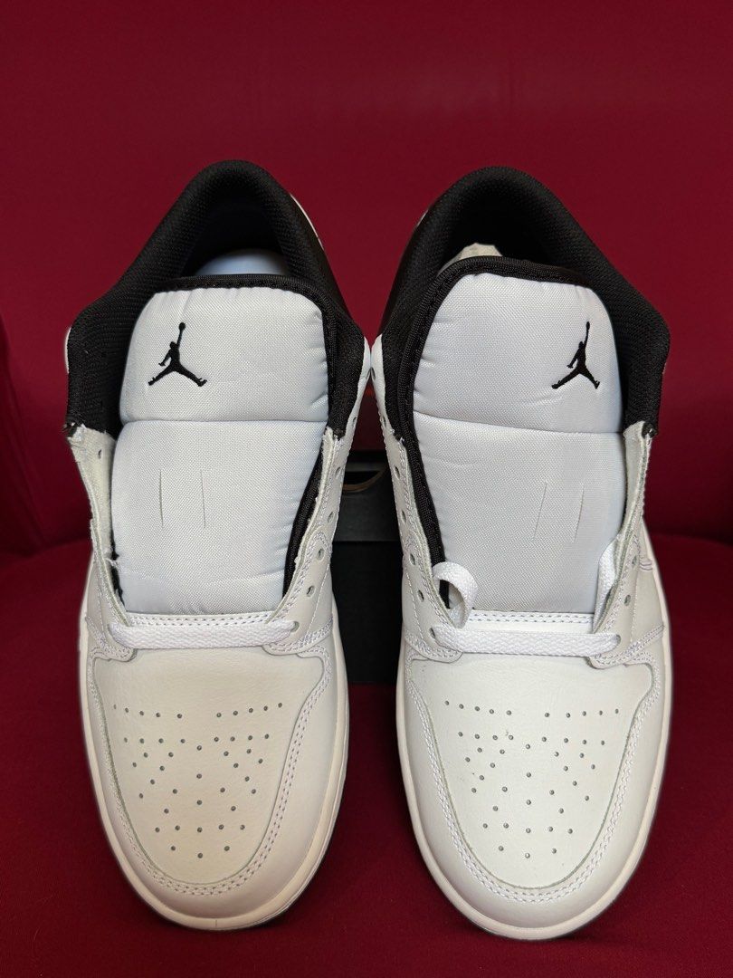Air Jordan 1 Low - White/Black (Category: Sneakers) located in Quezon City. Submitted by jencollects (Listing ID 1416303898, Image 2). Description: - Air Jordan 1 Low sneakers - Color: White with black accents - Size: 9 mens - Brand new, never been used - Includes original box - 8k negotiable.