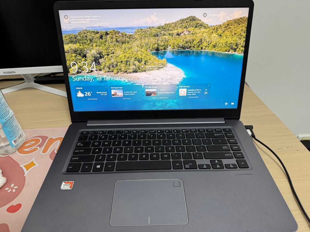 ASUS Laptop F510Q (Category: Laptops & Notebooks) located in Marikina City. Submitted by rachelj08 (Listing ID 1416381839, Image 2). Description: Asus F510Q Notebook/ Laptop AMD A12-9720P Turbo Speed: 3.6 Ghz (Counterpart of Intel core i7) 4GB RAM (2400 Mhz DDR4) 128GB SSD (faster than HDD) AMD Radeon R7 Graphics 15.6” (1920x1080) ultra-narrow bezel FHD LCD Licensed window 10 64 bit O.S. In very pristine condition as seen in the photos No major i