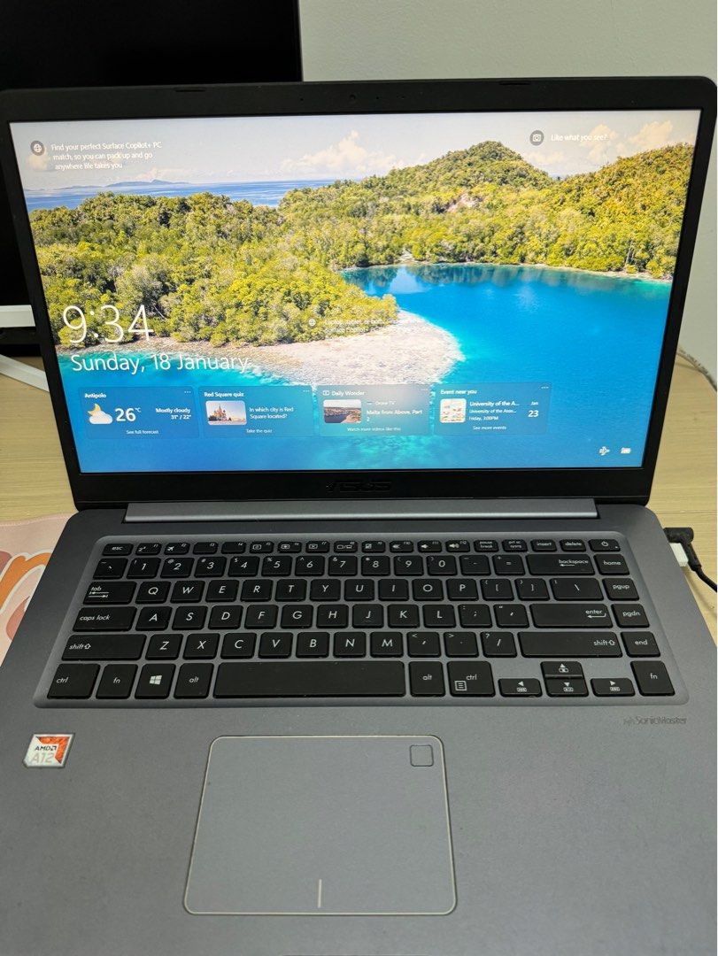 ASUS Laptop F510Q (Category: Laptops & Notebooks) located in Marikina City. Submitted by rachelj08 (Listing ID 1416381839, Image 1). Description: Asus F510Q Notebook/ Laptop AMD A12-9720P Turbo Speed: 3.6 Ghz (Counterpart of Intel core i7) 4GB RAM (2400 Mhz DDR4) 128GB SSD (faster than HDD) AMD Radeon R7 Graphics 15.6” (1920x1080) ultra-narrow bezel FHD LCD Licensed window 10 64 bit O.S. In very pristine condition as seen in the photos No major i
