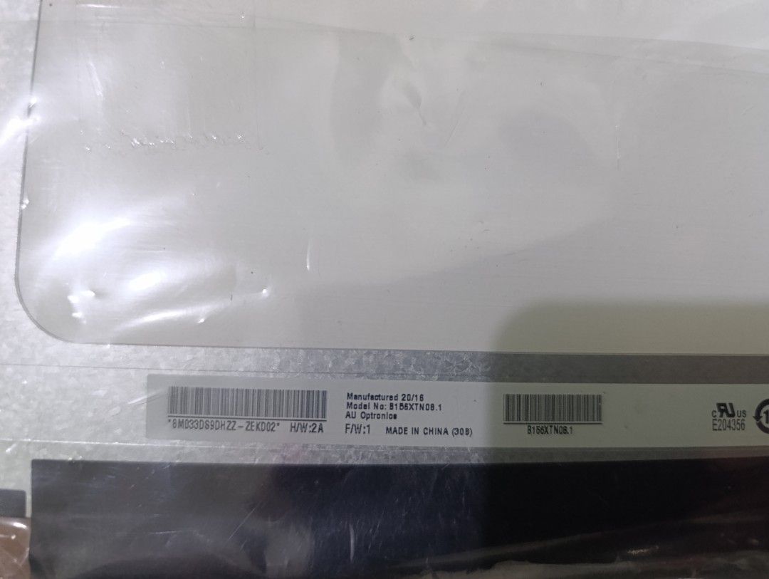 AU Optronics B156XTN08.1 Laptop Screen 15.6" (Category: Laptops & Notebooks) located in Quezon City. Submitted by yourstruly2018 (Listing ID 1416262525, Image 2). Description: - For acer travelmate P2 15.6 inch - Model: B156XTN08.1 - Brand: AU Optronics Key technical specifications for the B156XTN08.1 include: Size: 15.6-inch (diagonal) Resolution: 1366 x 768 (WXGA) Connector: 30-pin eDP (bottom right) Panel Type: TN (Twisted Nematic) Aspect Rati