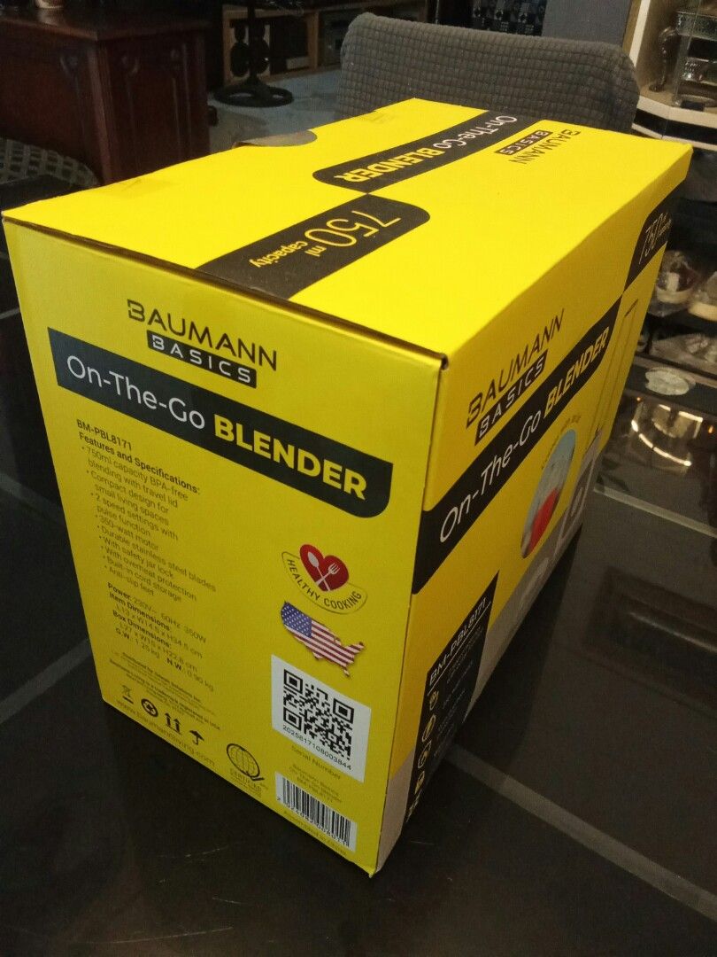 Bauman Basics On The Go Blender New (Category: Juicers, Blenders & Grinders) located in San Mateo. Submitted by edluxe (Listing ID 1416304343, Image 3). Description: new napanalunan lng s raffle.