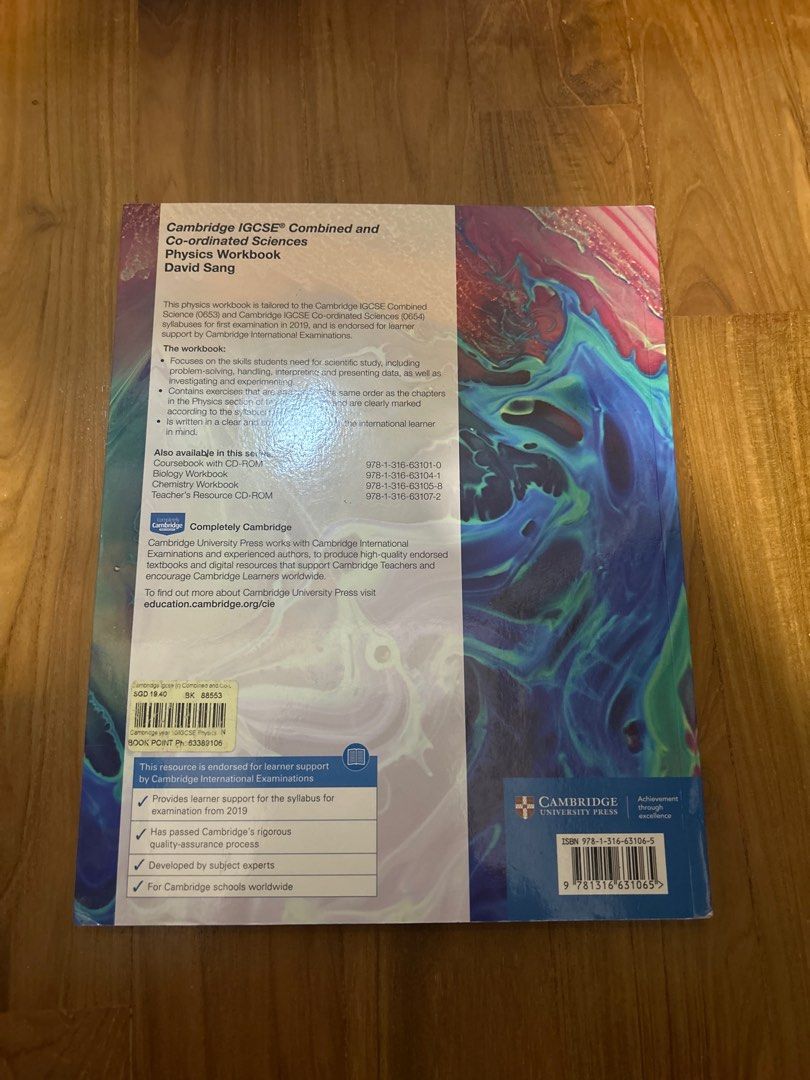 Cambridge IGCSE Combined and Co-ordinated Sciences Physics Workbook ...