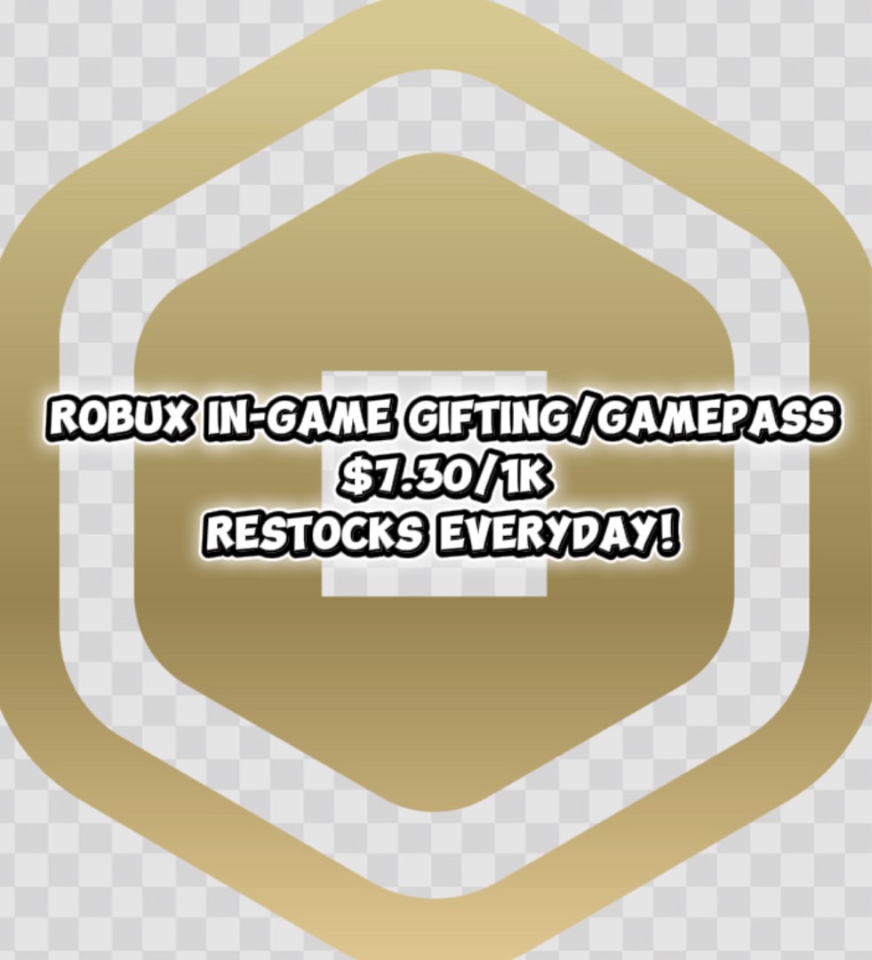 CHEAPEST Robux 1K 7 30 GAMEPASS And GIFT Cheapest Robux Roblox Cheapest Robux 1k 730 Gamepa 1768732478 0559432d 