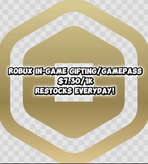 $6.5/k CLEAN ROBUX | ROBLOX ROBUX | GAMEPASS | IN-GAME GIFTING | ANIME ...