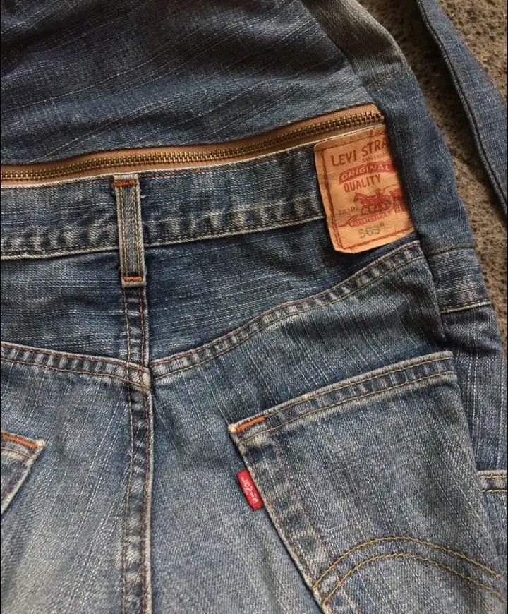 Customized Levi's 569 Backpack Unisex (Category: Backpacks) located in Bulacan. Submitted by jayrholazaro (Listing ID 1416323937, Image 2). Description: - Very good condition - Color rate: 9.7/10 - Issue: Sign of usage, stain (back part) - Ready to use - Durable denim.