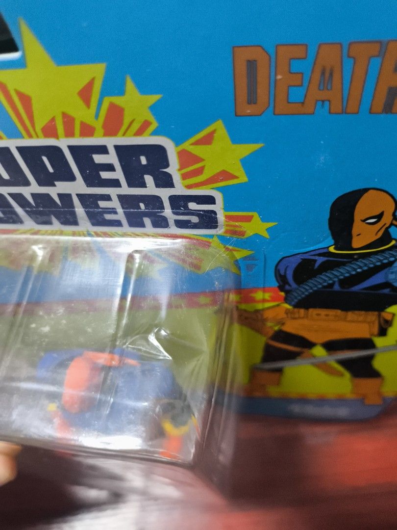 DC Super Powers Deathstroke Action Figure (Category: Action & Battle Toys) located in Pasig City. Submitted by shinjishop (Listing ID 1416335844, Image 3). Description: - DC Super Powers Deathstroke action figure - Brand new, in original packaging - Features Deathstroke in his iconic orange and blue costume - Includes a sword accessory -MISC -gcash/gotyme/bpi payment, cod via lalamove -lalamove/j&t delivery/pickup -650 pesos.