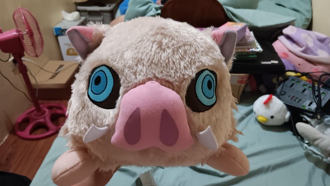 Demon Slayer Inosuke Nesoberi (Category: Plushies & Soft Toys) located in Manila. Submitted by mobius9345 (Listing ID 1416283967, Image 3). Description: I bought him out of impulse even tho im not rlly a Demon Slayer fan, you guys can have him (for a price lol) buyer will shoulder shipping ofc....