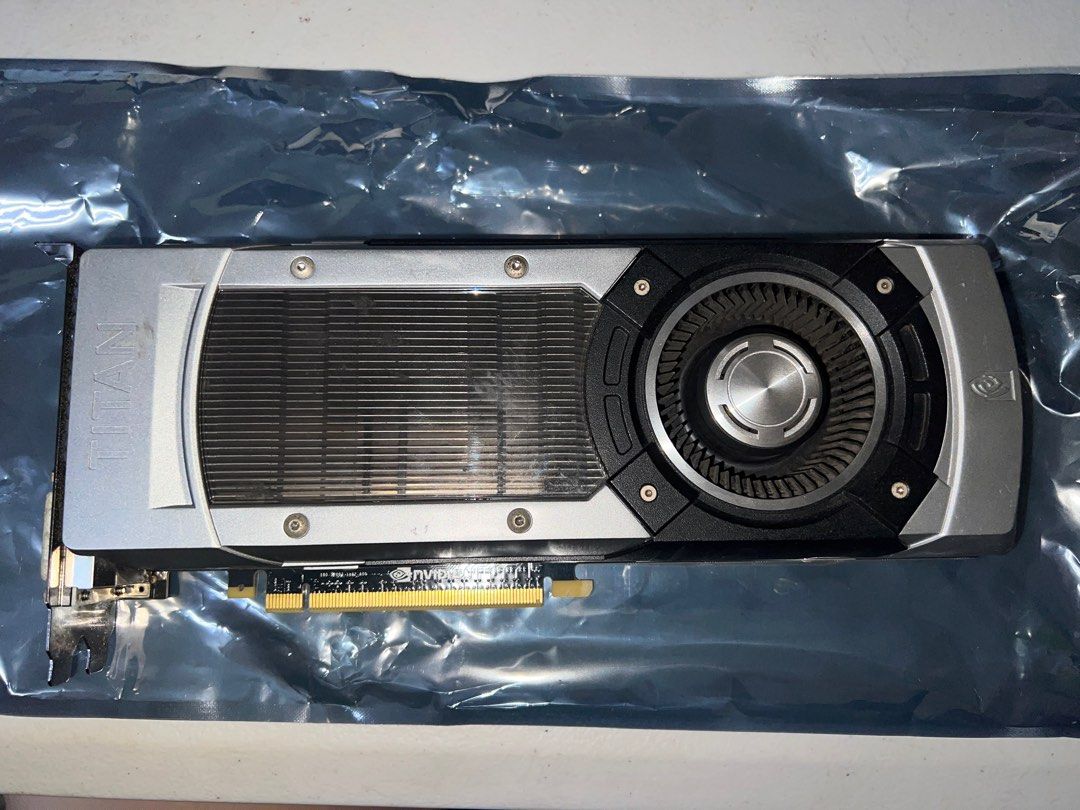 GeForce GTX Titan founders edition (Category: Computer Parts) located in Manila. Submitted by mtbtx (Listing ID 1416327950, Image 1). Description: 🔹 GPU NVIDIA TITAN (Reference / Blower Type) • High-performance card • Great for gaming & workstation use • Tested and working •6GB • 2013 • No box -negotiable - no swapping - 3days personal warranty only -no tester.