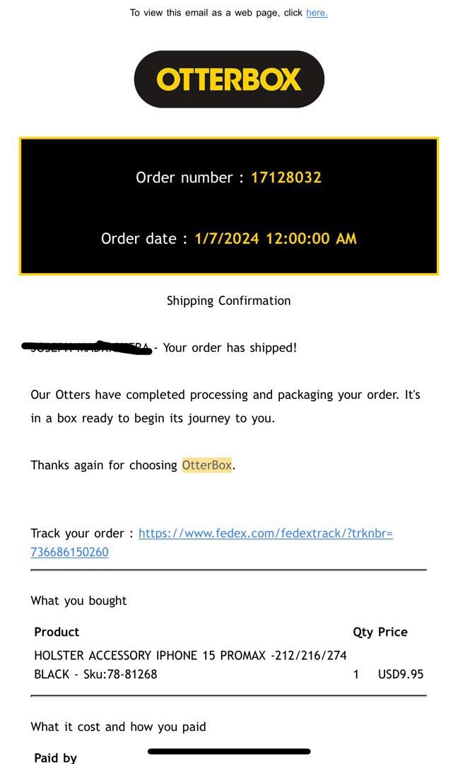 Holster for Otterbox Defender XT series (Category: Other Mobile & Gadget Accessories) located in Imus. Submitted by honisp (Listing ID 1344403632, Image 3). Description: Holster for Iphone 15 Pro Max Defender XT series case 100% Authentic Brandnew! Bought for $9.95.