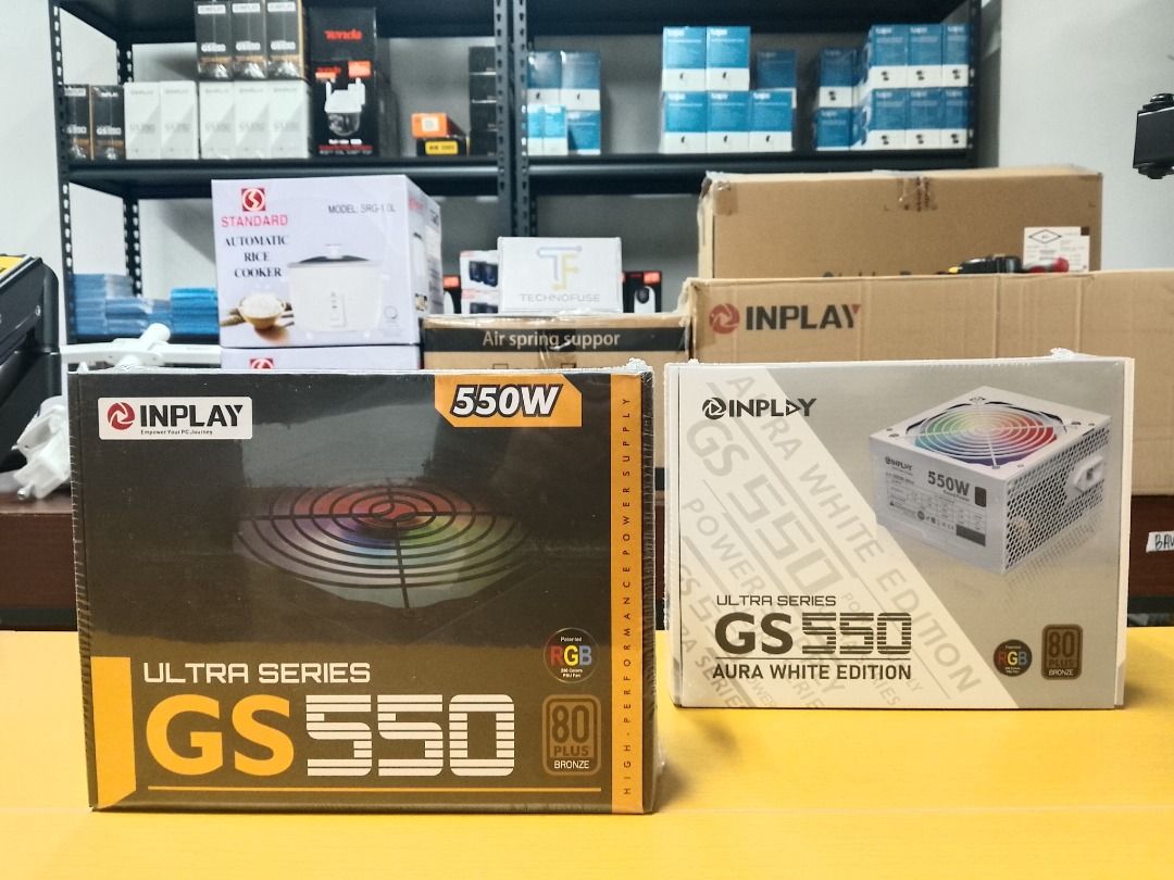 Inplay GS550 Ultra Black?White RGB ATX Power Supply 550W True Rated ...