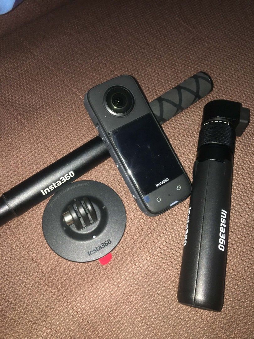 Insta360 X3 360 Action Camera with Accessories (Category: Video Cameras) located in Taguig. Submitted by slv_cn (Listing ID 1416290281, Image 3). Description: Inclusion: •Insta360 camera •Selfie stick •Tripod •Flexible Adhesive Mount •Protective Pouch •SD Card (64gb) •Box Price is negotiable!.