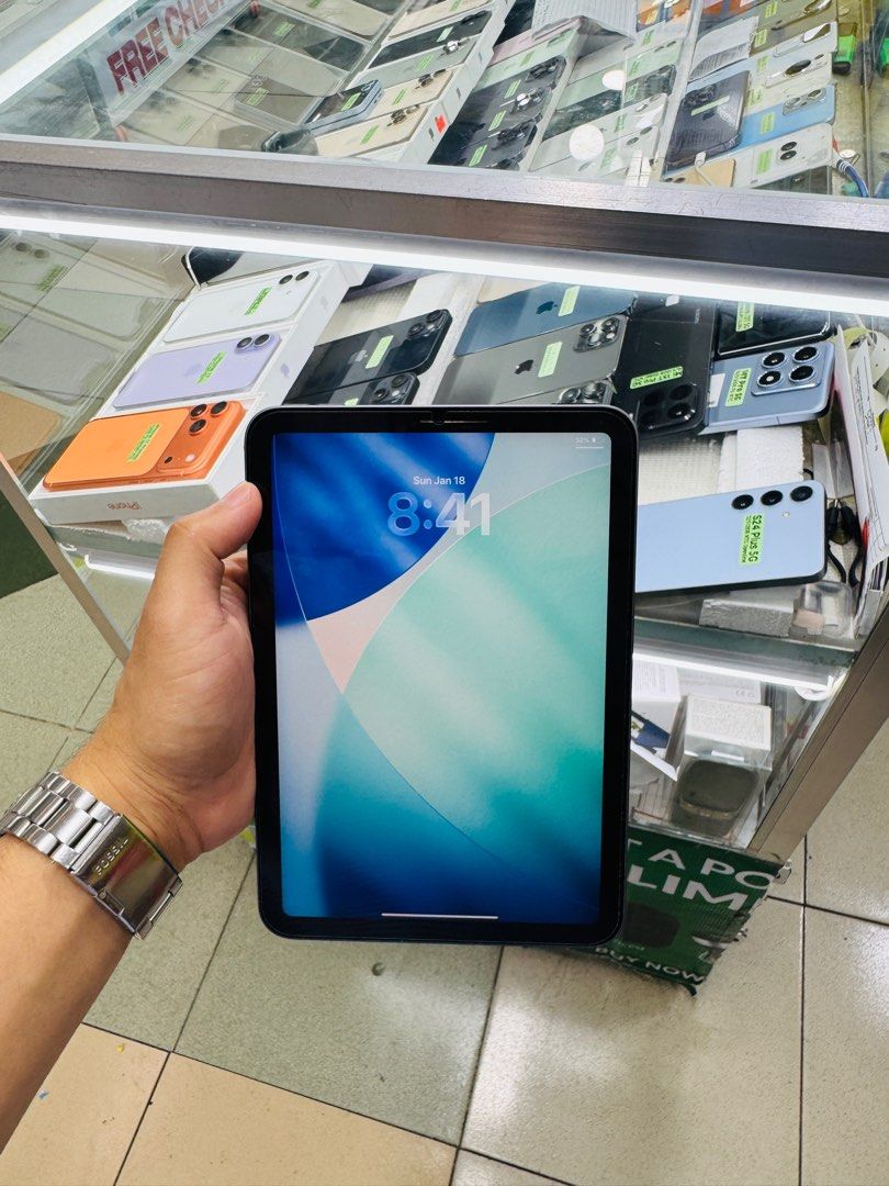iPad Mini 6 256GB Wifi Only (Category: iPad) located in San Juan City. Submitted by Khalidmgdla08 (Listing ID 1416370731, Image 3). Description: FOR SALE | TRADE/SWAP Price: 23,500 On hand: iPad Mini 6✔️ 256GB ✔️ Wifi ✔️ 100% Original ✔️ 95% Makinis ✔️ 95% Smooth ✔️ NOT REFURB ✔️ NO HIDDEN ISSUES ✔️ NEVER BEEN REPAIRED ✔️ TEST TO SAWA✔️ FREE 3-UTOOLS ✔️ ANY MODEL OF IPHONE AND SAMSUNG ARE AVAILABLE! ✨ We accept: 🔹Cash 🔹Gcash 🔹Bank Transfer 🔹C