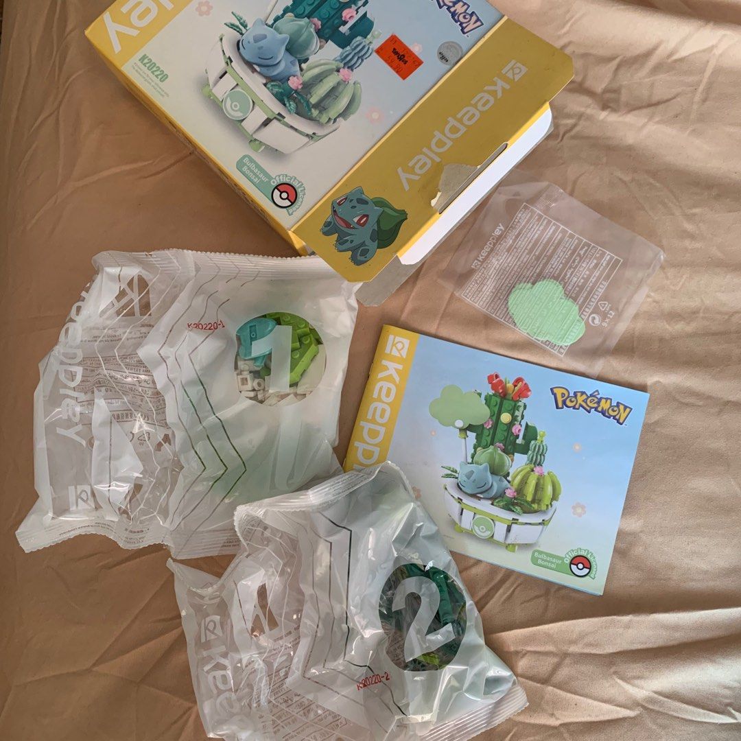 Keepley Pokemon Bulbasaur Building Block Set, Hobbies & Toys, Toys ...