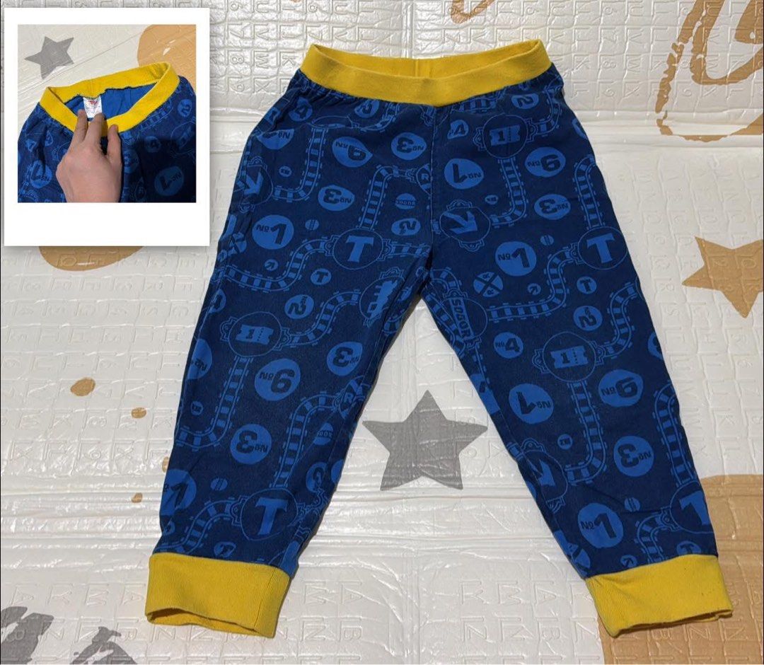 Kids pajama / jogger / sweat pants (Category: Babies & Kids Fashion) located in Quezon City. Submitted by evgco (Listing ID 1416332644, Image 2). Description: Price starts at 250-350 Preloved apparel of my kid (some were new and never worn) BRANDED 💯 Closet Decluttering✨ Payment: gcash / maya.