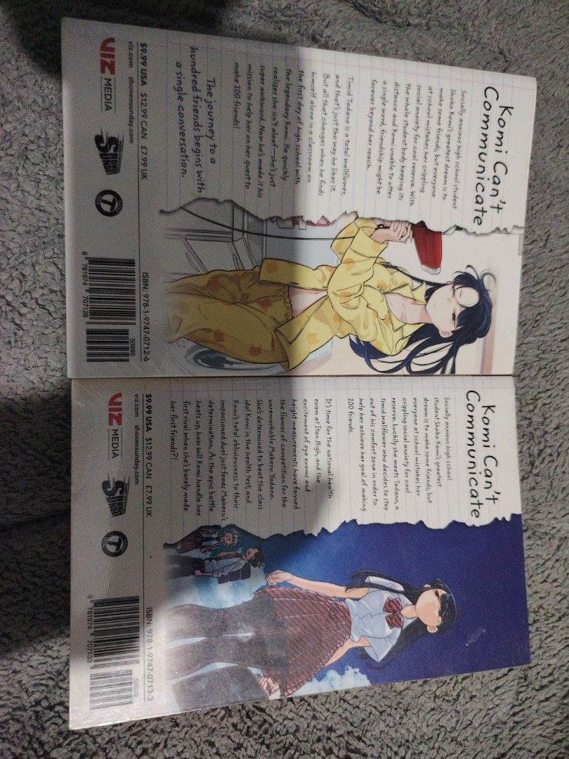 Komi can't communicate vol. 1 and 2 (Category: Comics & Manga) located in Iloilo. Submitted by bhogz23 (Listing ID 1416342716, Image 3). Description: Original Manga | Very Good Condition Selling my Komi Can’t Communicate manga volumes 1 and 2. Perfect for fans of romance, slice of life, and comedy. Condition: ✔ Original copies ✔ No missing pages ✔ Clean and well-kept ✔ Light shelf wear only 💰 Price: ₱250 each or Both for ₱450 📍 Reason for selli