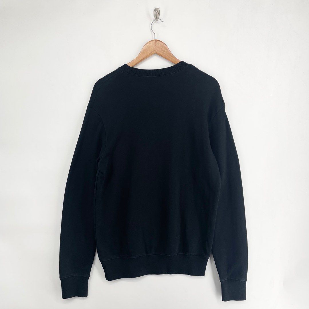 Maison Kitsune Acide Black Sweatshirt (Category: Luxury Apparel) located in Mandaluyong City. Submitted by armrhts (Listing ID 1396626370, Image 2). Description: Dimensions(inches) •Width: 21.5” •Length: 28” •Pit to Cuff: 22”.