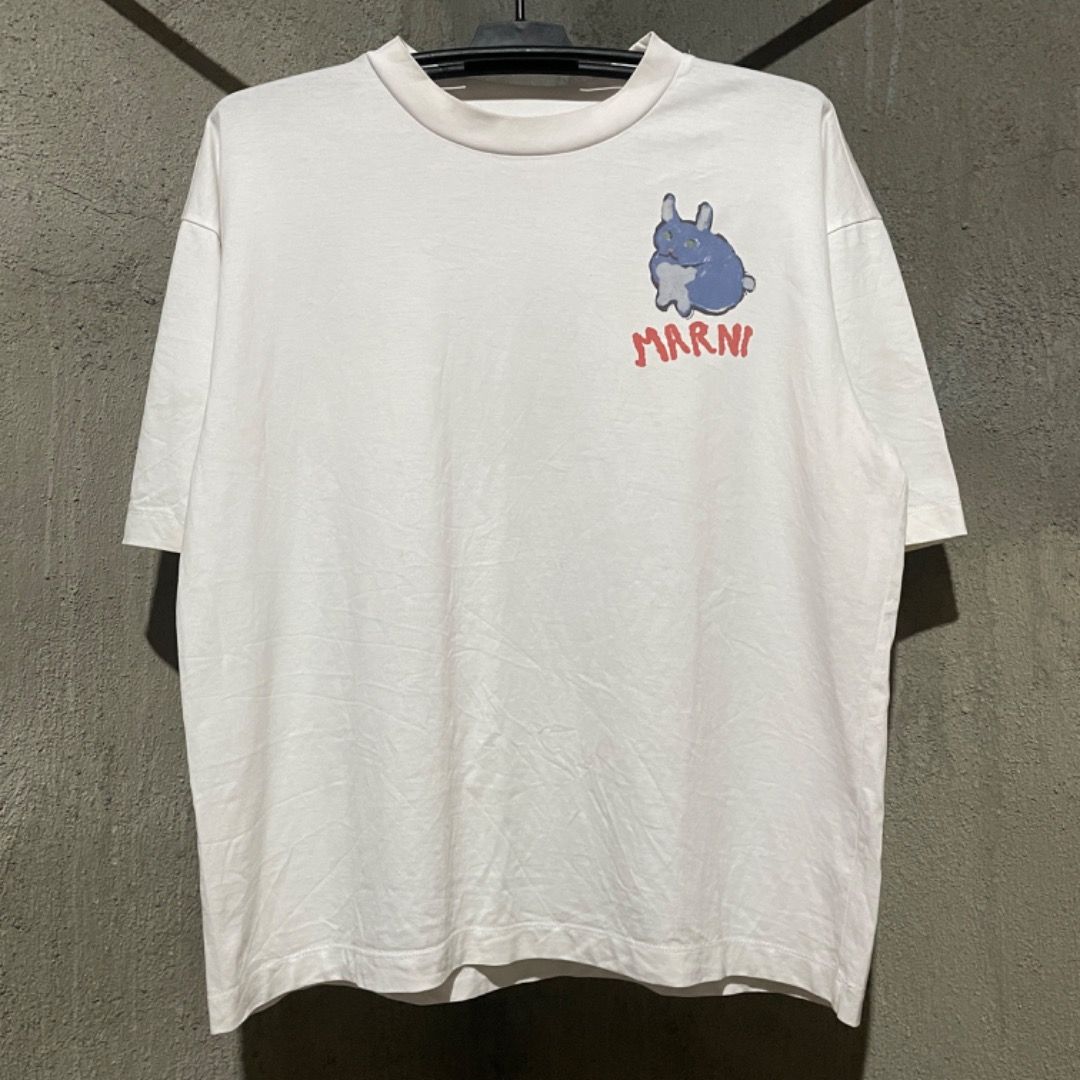 Marni Rabbit Tshirt (Category: Luxury Apparel) located in Bacolod City. Submitted by cast.archives (Listing ID 1416216725, Image 1). Description: Marni Rabbit Tshirt Authentic Size: Large Condition: Very good Flaw: Need wash and missing care tag.