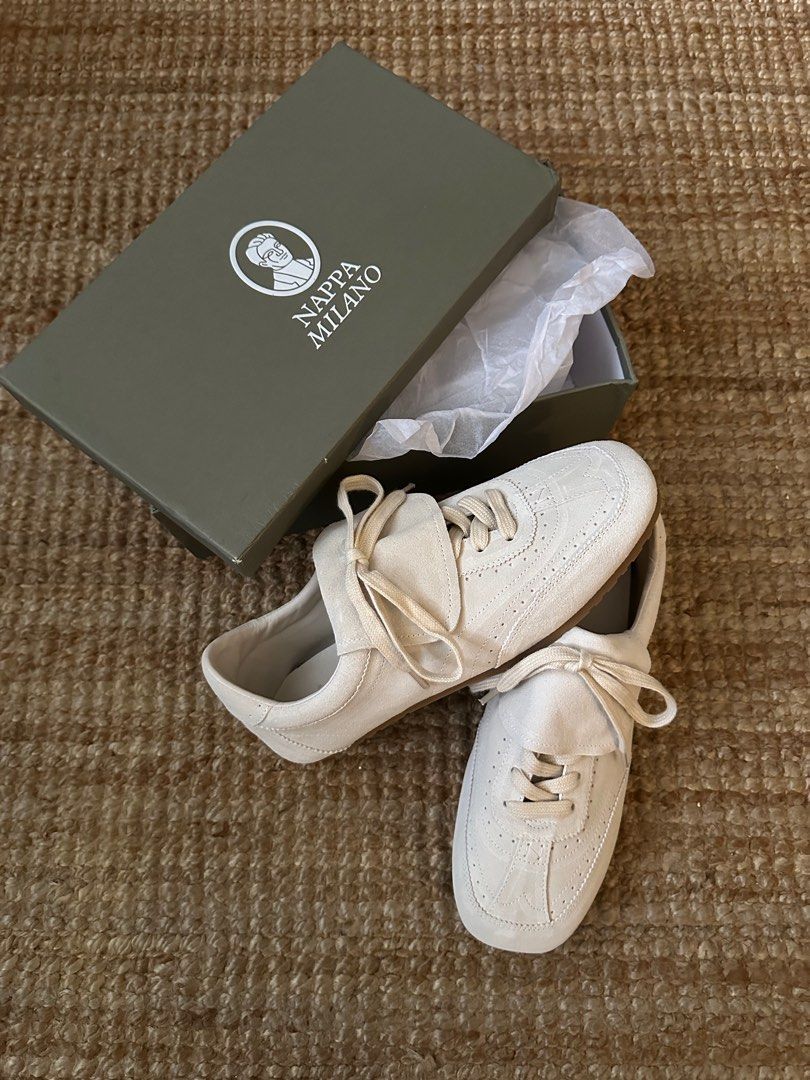 Nappa Milano Gail Sneakers (Category: Sneakers) located in Manila. Submitted by mrflyboy (Listing ID 1416287333, Image 3). Description: Brand New Nappa Milano Gail Sneakers in Off-white Never Been Worn, with Box Famous Indonesian Brand.