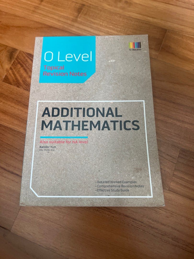 O Level Additional Mathematics Topical Revision Notes, Hobbies & Toys ...