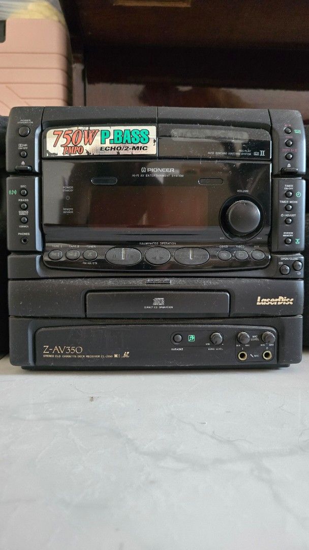 Pioneer Z-AV350 Stereo System with Speakers