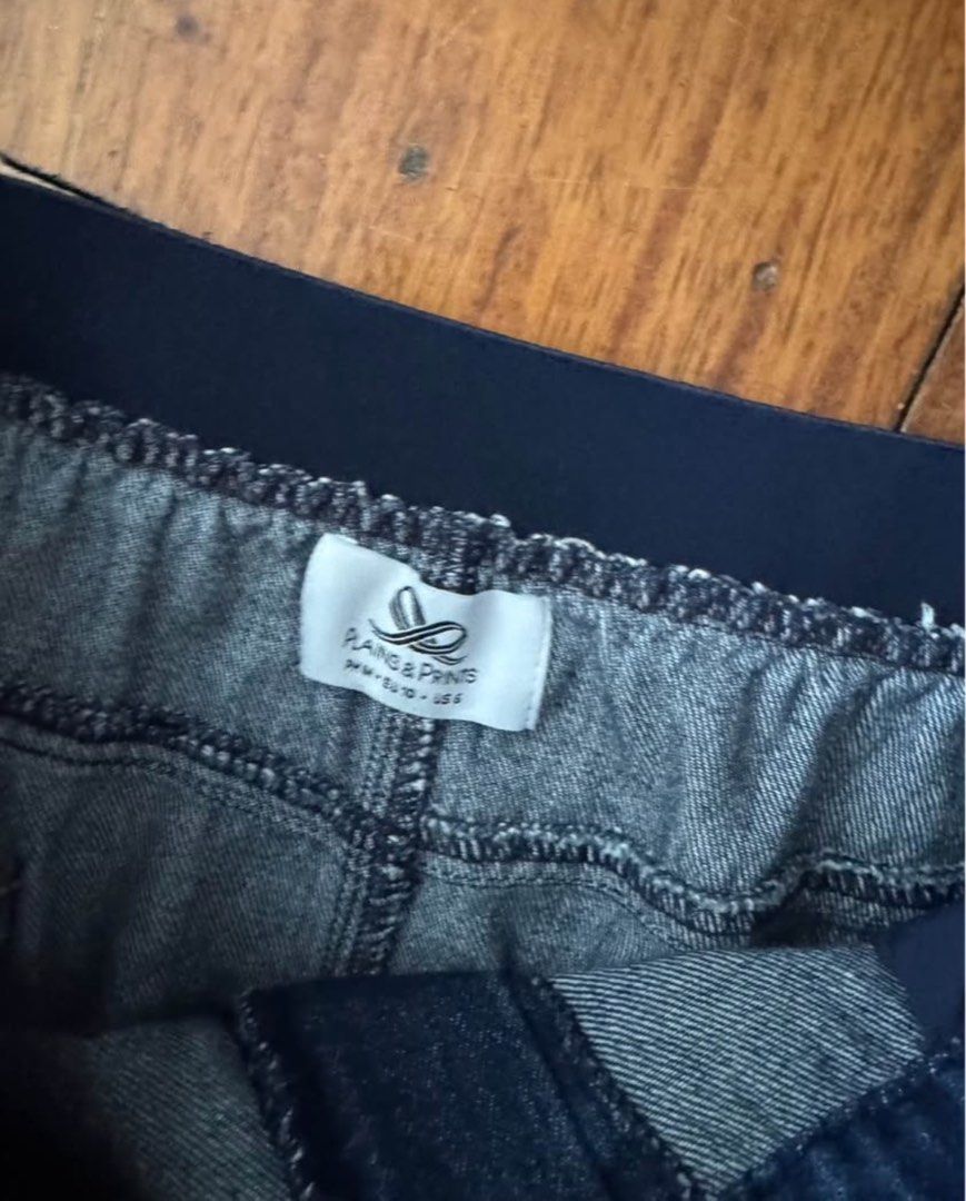 Plains and prints long denim skirt (Category: Skirts) located in Quezon City. Submitted by prettyme23 (Listing ID 1416334663, Image 3). Description: Like new Seldom use Garterized waistline No issue Rfs sz is too big for me already With slit in front.