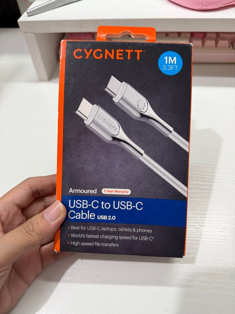 [Power Mac] Cygnett type C cable 1M (Category: Chargers & Cables) located in Makati City. Submitted by Momoring97 (Listing ID 1416268478, Image 1). Description: .